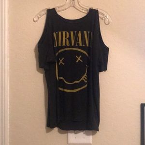 Cold Shoulder Nirvana Tee
